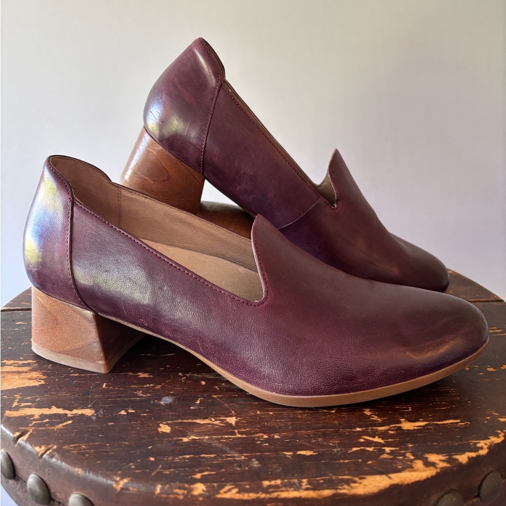 Dansko Preston Wine Leather Pumps, block heel. Great condition. W 41 US 9.5-10